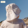 UPF50+ baby sun hat - papaya mint