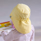 back of a Sunny Yellow sun hat in UPF50+ fabric with longer brim at the back to protect the neck from sunburn | MIKOU
